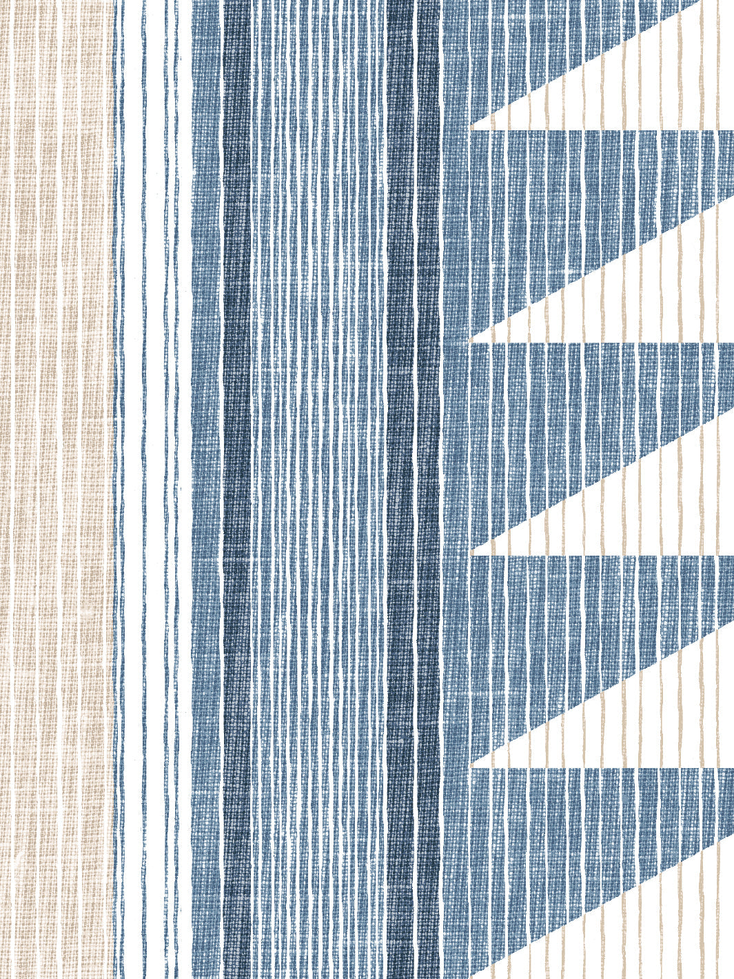 edwin stripe wallpaper by nathan turner blue taupe