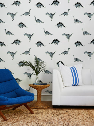 el dorado dinos wallpaper by tea collection white 2