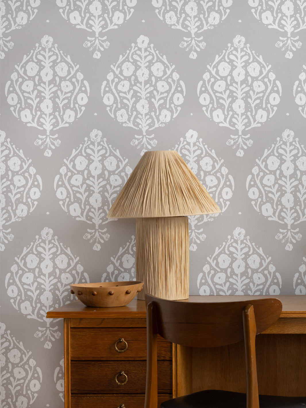 'Eleanor' Wallpaper by Sugar Paper - Stone