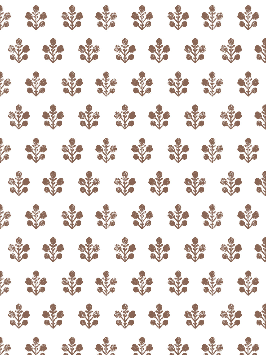 'Ensley (White Ground)' Wallpaper by Sugar Paper - Chocolate