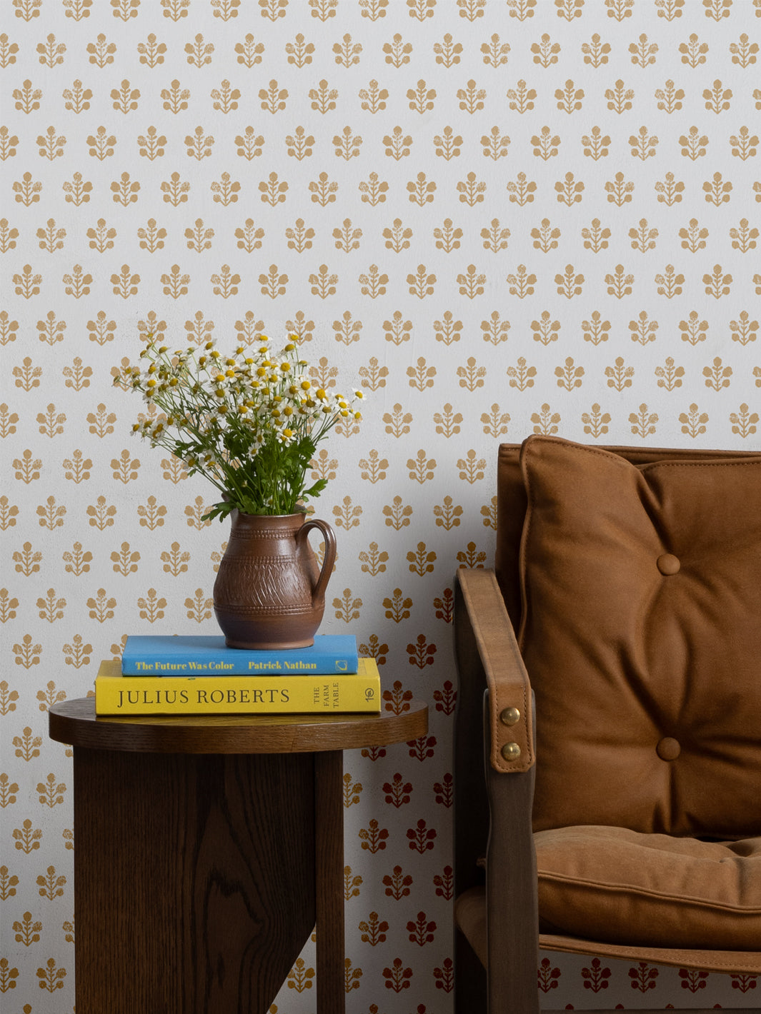 'Ensley (White Ground)' Wallpaper by Sugar Paper - Honeycomb