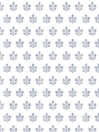 'Ensley (White Ground)' Wallpaper by Sugar Paper - Slate