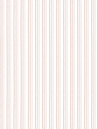 'Hatch Stripe' Wallpaper by Sugar Paper - Rose