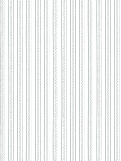 'Hatch Stripe' Wallpaper by Sugar Paper - Silver Sage