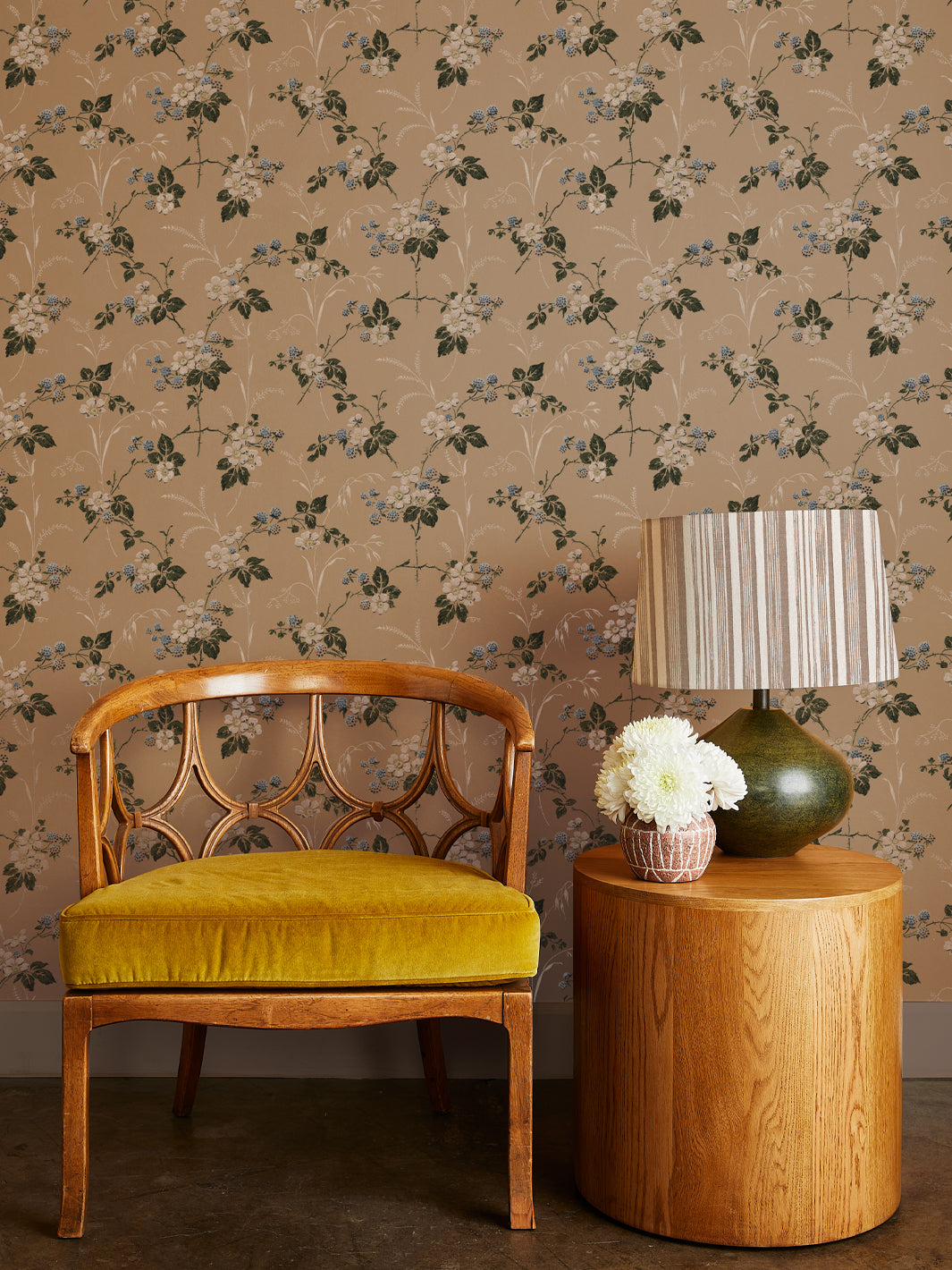 heaton kraft wallpaper by nathan turner blue on brown