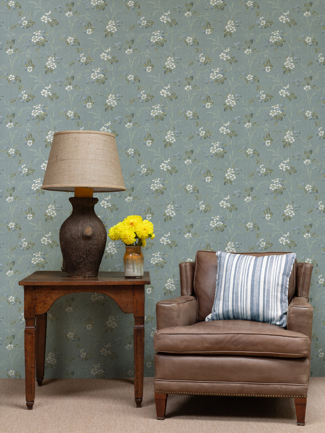 'Heaton' Wallpaper by Nathan Turner - Blue