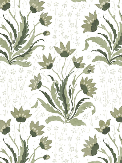 hillhouse floral tonal wallpaper by nathan turner moss