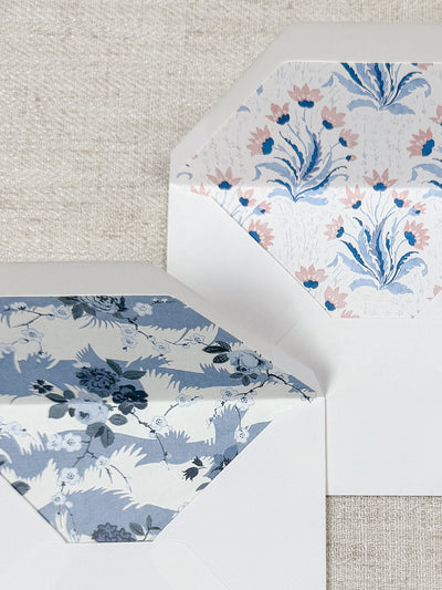 Hillhouse Floral Note Set by Nathan Turner - Blue & Pink