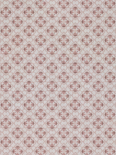 medallion allover linen fabric by nathan turner pink