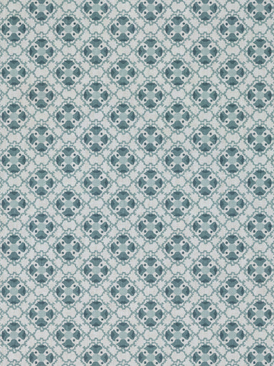 medallion allover linen fabric by nathan turner seafoam