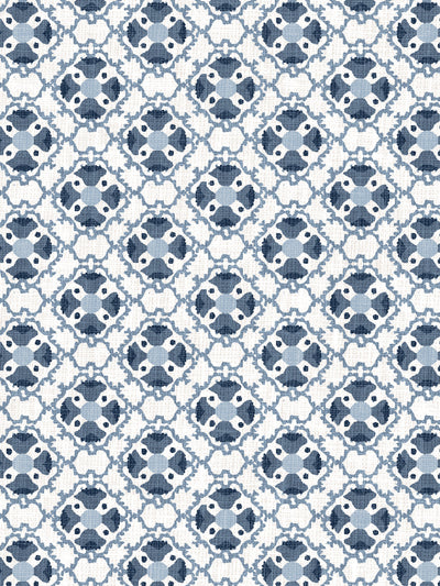 medallion all over wallpaper by nathan turner darker blue