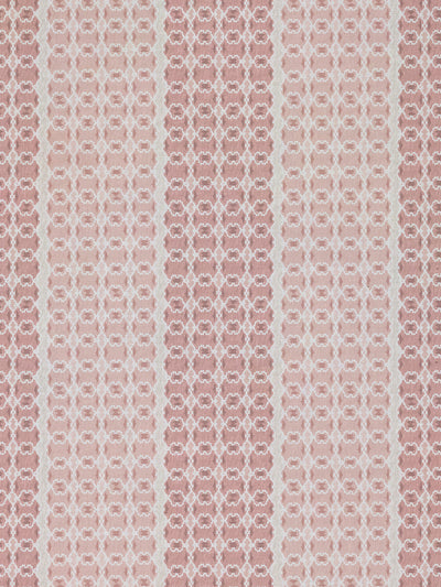 'Medallion Stripe' Linen Fabric by Nathan Turner - Pink