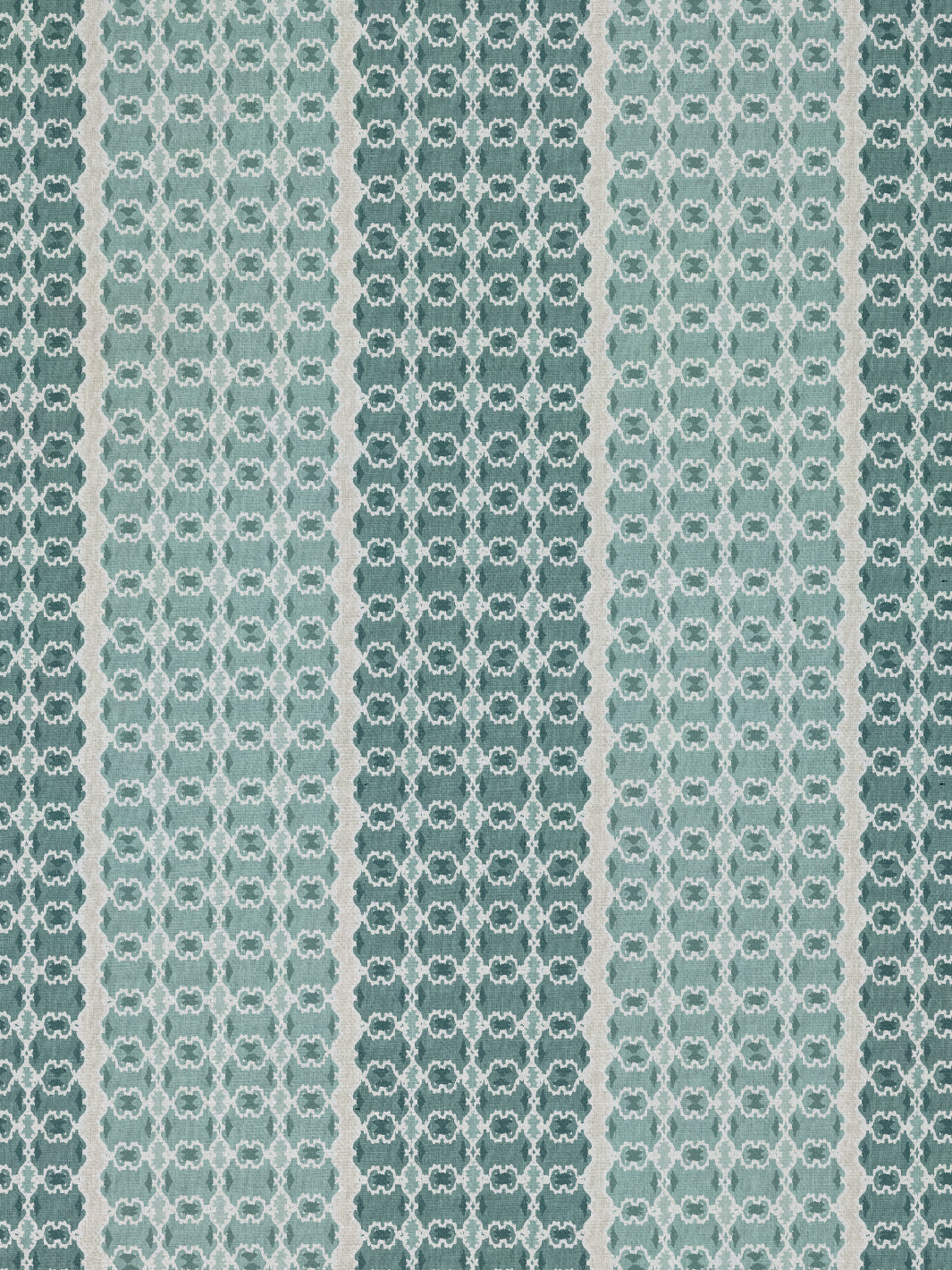 medallion stripe linen fabric by nathan turner seafoam