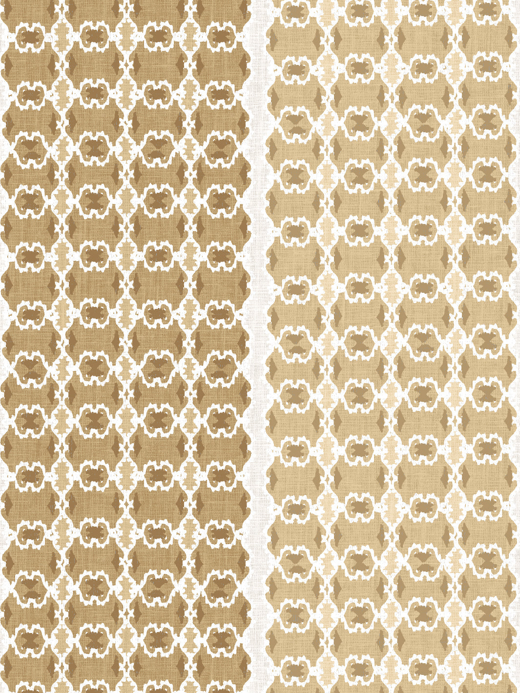 medallion stripe wallpaper by nathan turner gold