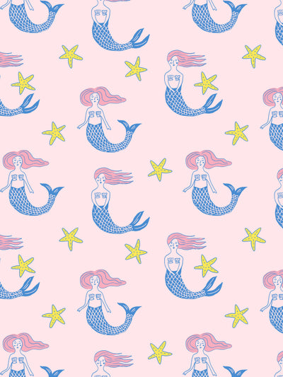 mermaid wallpaper by tea collection piggy bank