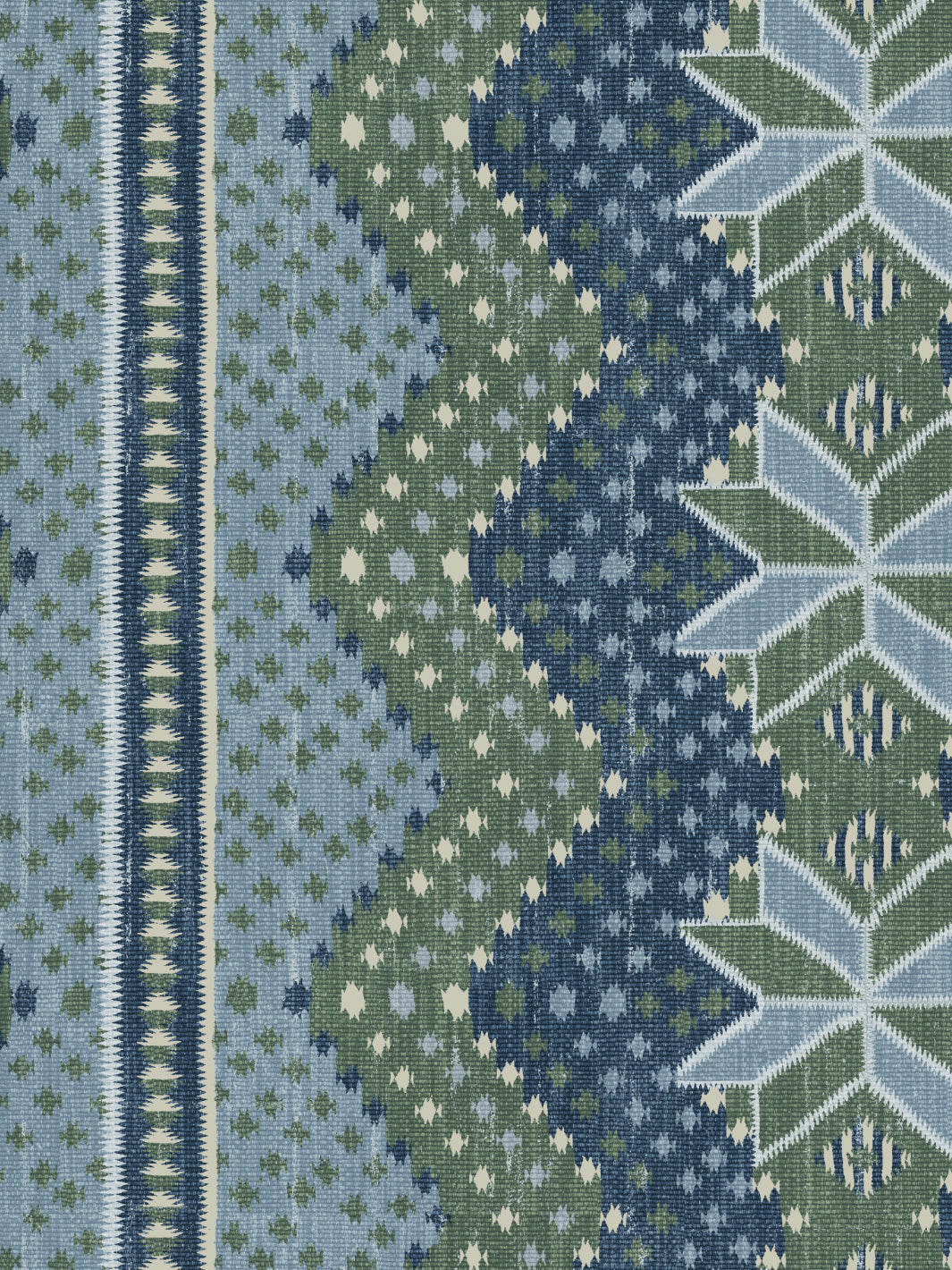 northstar blanket wallpaper by nathan turner blue green