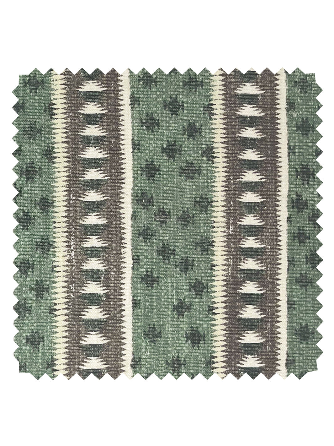 northstar stripe linen fabric by nathan turner moss green