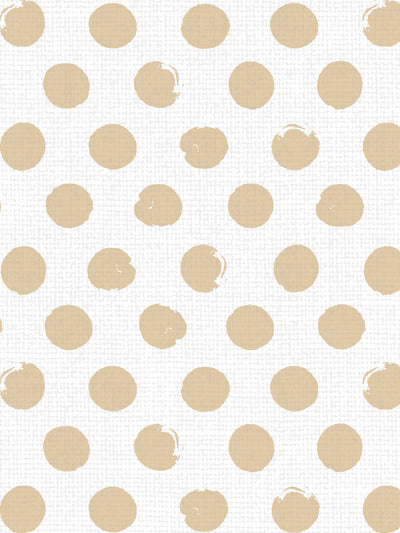 'Painted Dots' Linen Fabric by Sugar Paper - Honeycomb