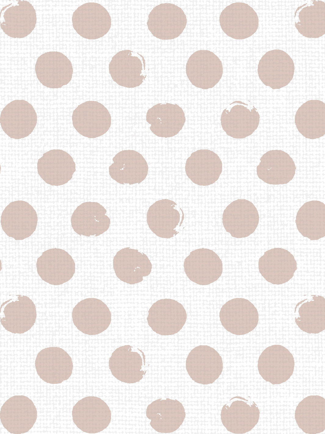 'Painted Dots' Linen Fabric by Sugar Paper - Rose