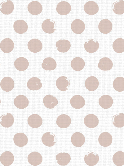 'Painted Dots' Linen Fabric by Sugar Paper - Rose