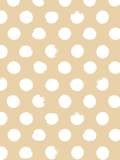 'Painted Dots' Wallpaper by Sugar Paper - Hay