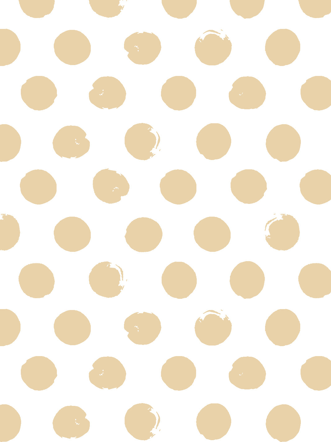 'Painted Dots (White Ground)' Wallpaper by Sugar Paper - Hay