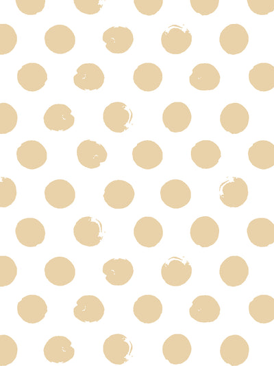 'Painted Dots (White Ground)' Wallpaper by Sugar Paper - Hay