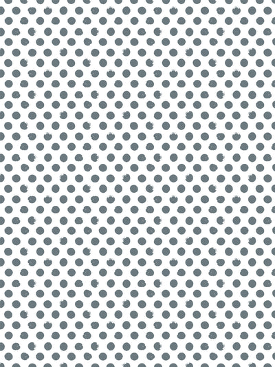 'Painted Dots (White Ground)' Wallpaper by Sugar Paper - Ocean