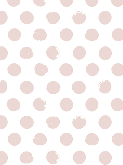 'Painted Dots (White Ground)' Wallpaper by Sugar Paper - Petal