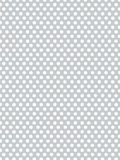 'Painted Dots' Wallpaper by Sugar Paper - Silver Sage