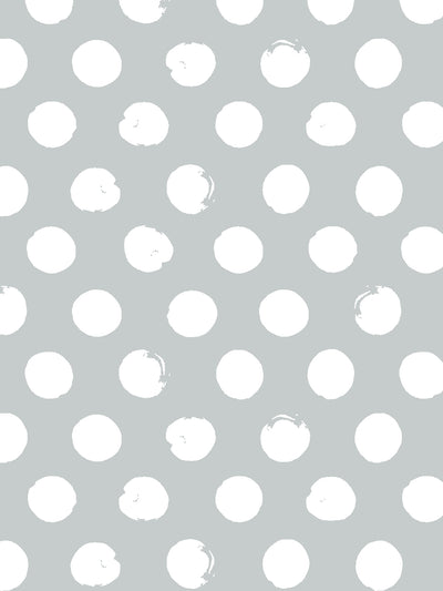 'Painted Dots' Wallpaper by Sugar Paper - Silver Sage