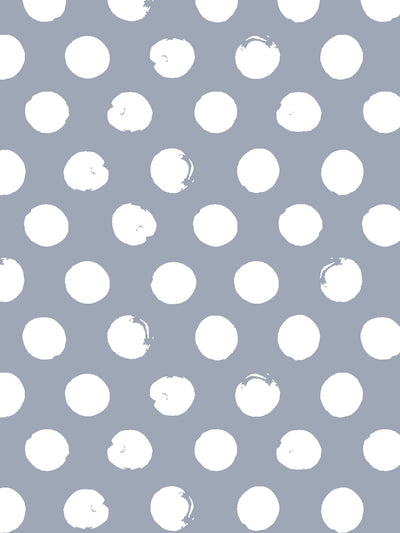 'Painted Dots' Wallpaper by Sugar Paper - Slate