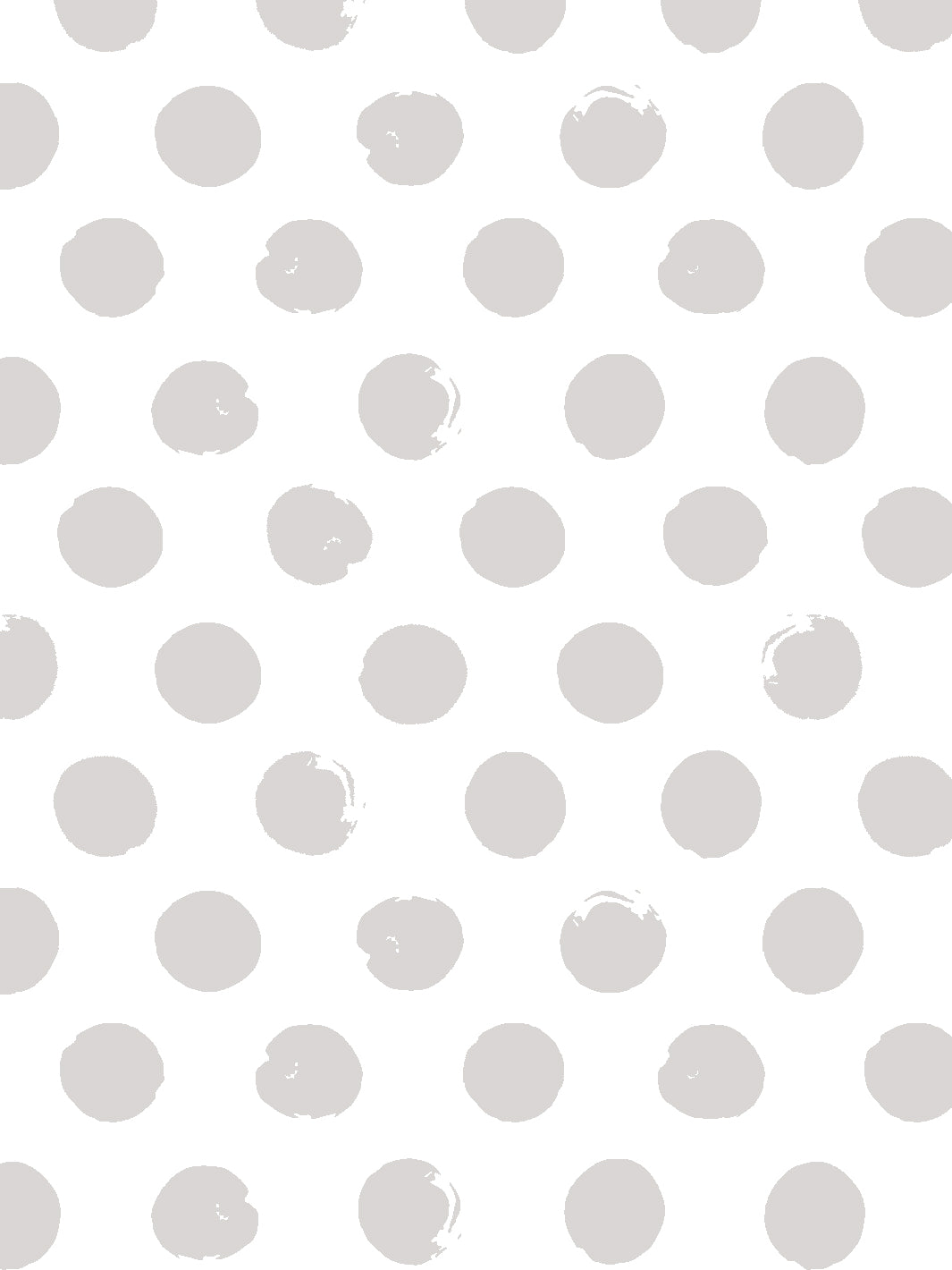 'Painted Dots (White Ground)' Wallpaper by Sugar Paper - Stone