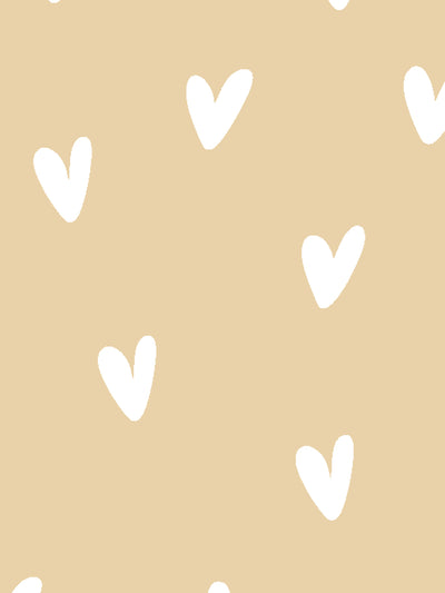 'Painted Hearts' Wallpaper by Sugar Paper - Hay