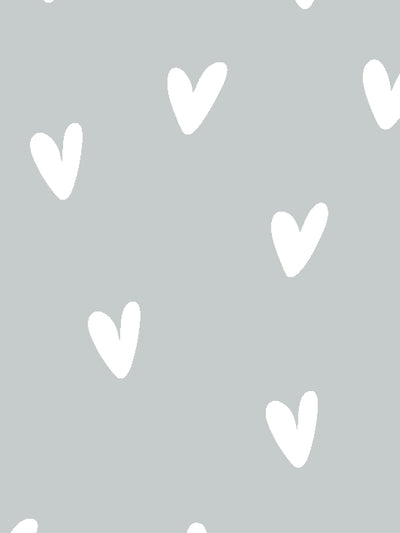 'Painted Hearts' Wallpaper by Sugar Paper - Petal