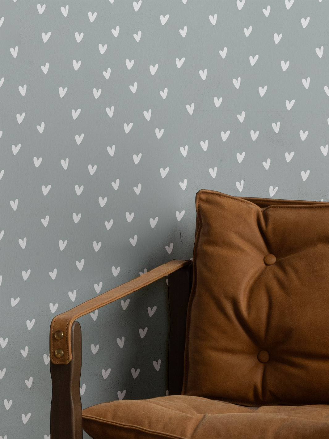 'Painted Hearts' Wallpaper by Sugar Paper - Petal