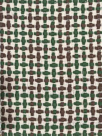 'Pinegrove' Cotton Fabric by Nathan Turner - Green Brown