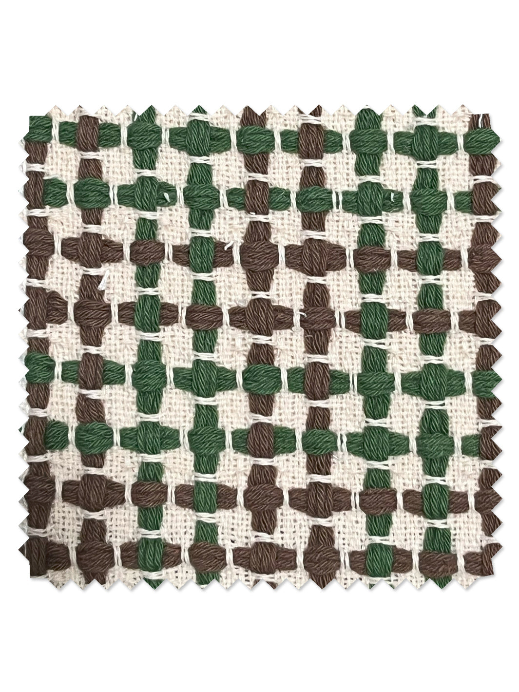 'Pinegrove' Cotton Fabric by Nathan Turner - Green Brown