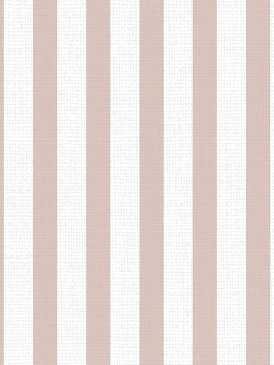 'Preppy Stripe' Linen Fabric by Sugar Paper - Rose