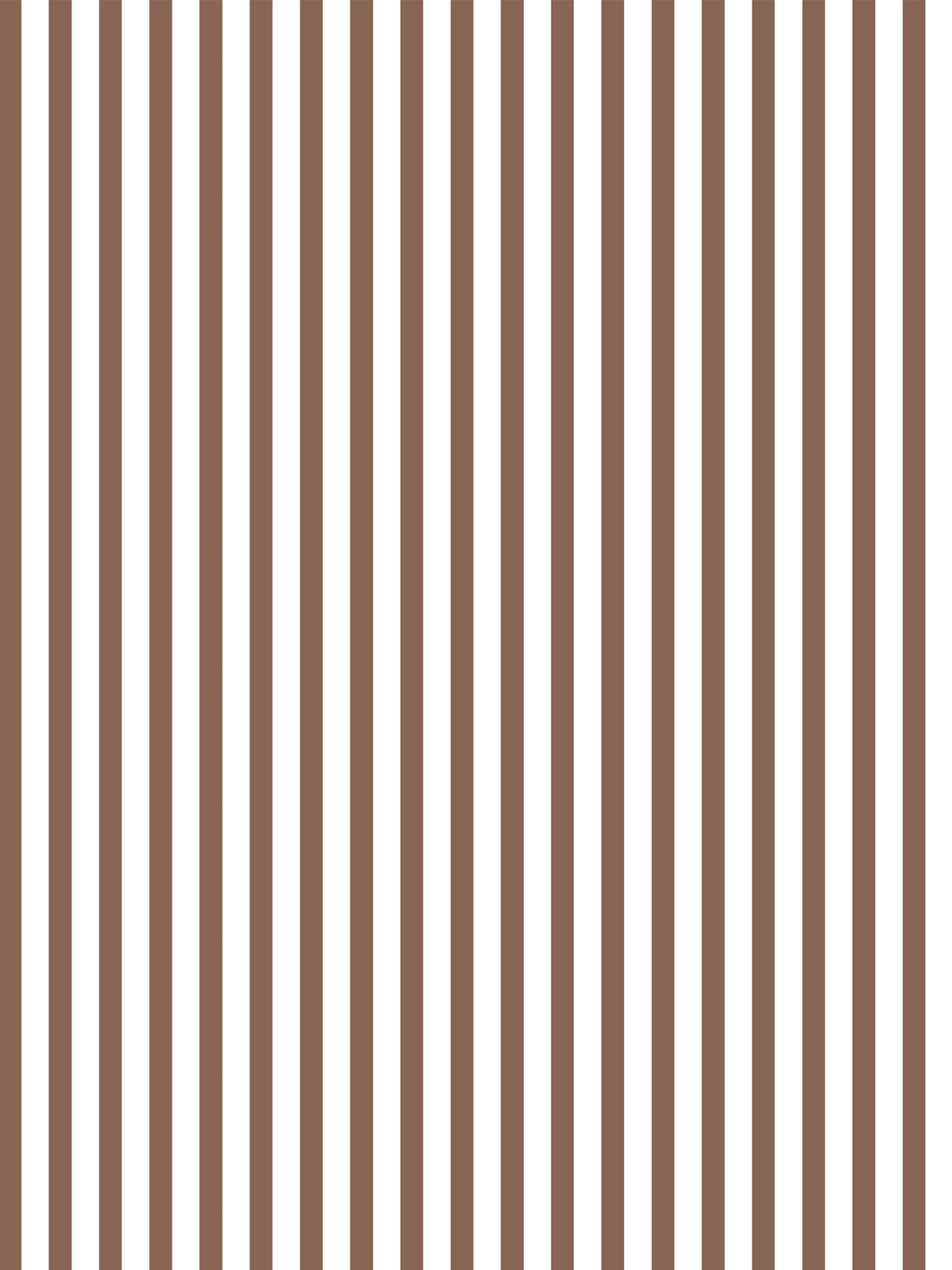 'Preppy Stripe' Wallpaper by Sugar Paper - Chocolate