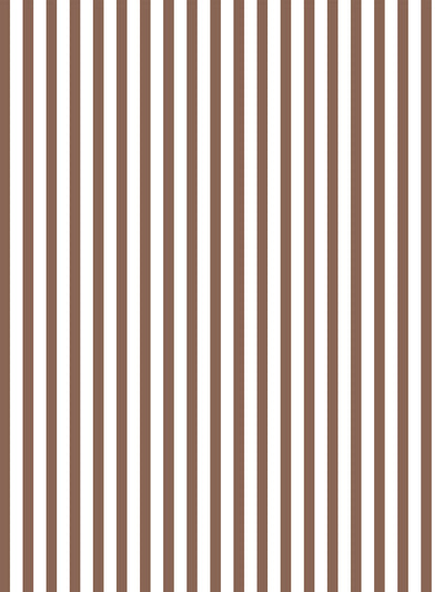 'Preppy Stripe' Wallpaper by Sugar Paper - Chocolate