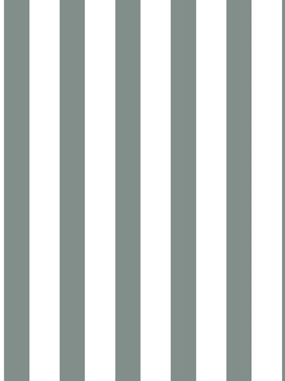 'Preppy Stripe' Wallpaper by Sugar Paper - Forest