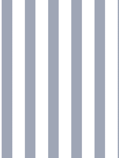 'Preppy Stripe' Wallpaper by Sugar Paper - Slate