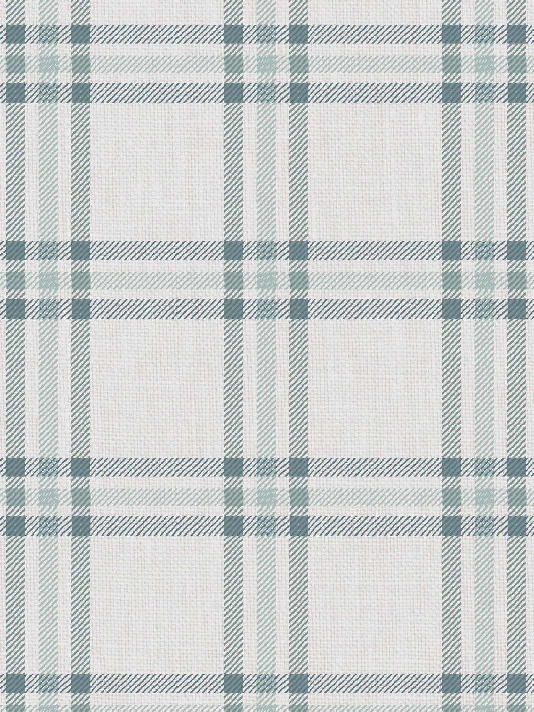 'Rogers Plaid' Wallpaper by Nathan Turner - Seafoam