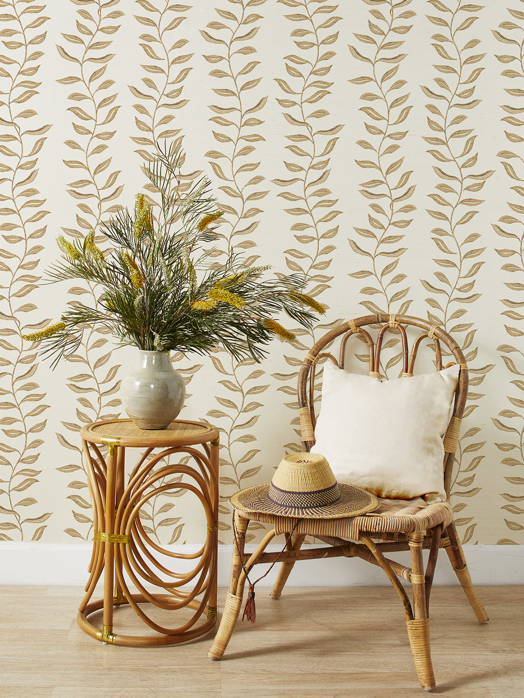 seneca grasscloth wallpaper by nathan turner gold