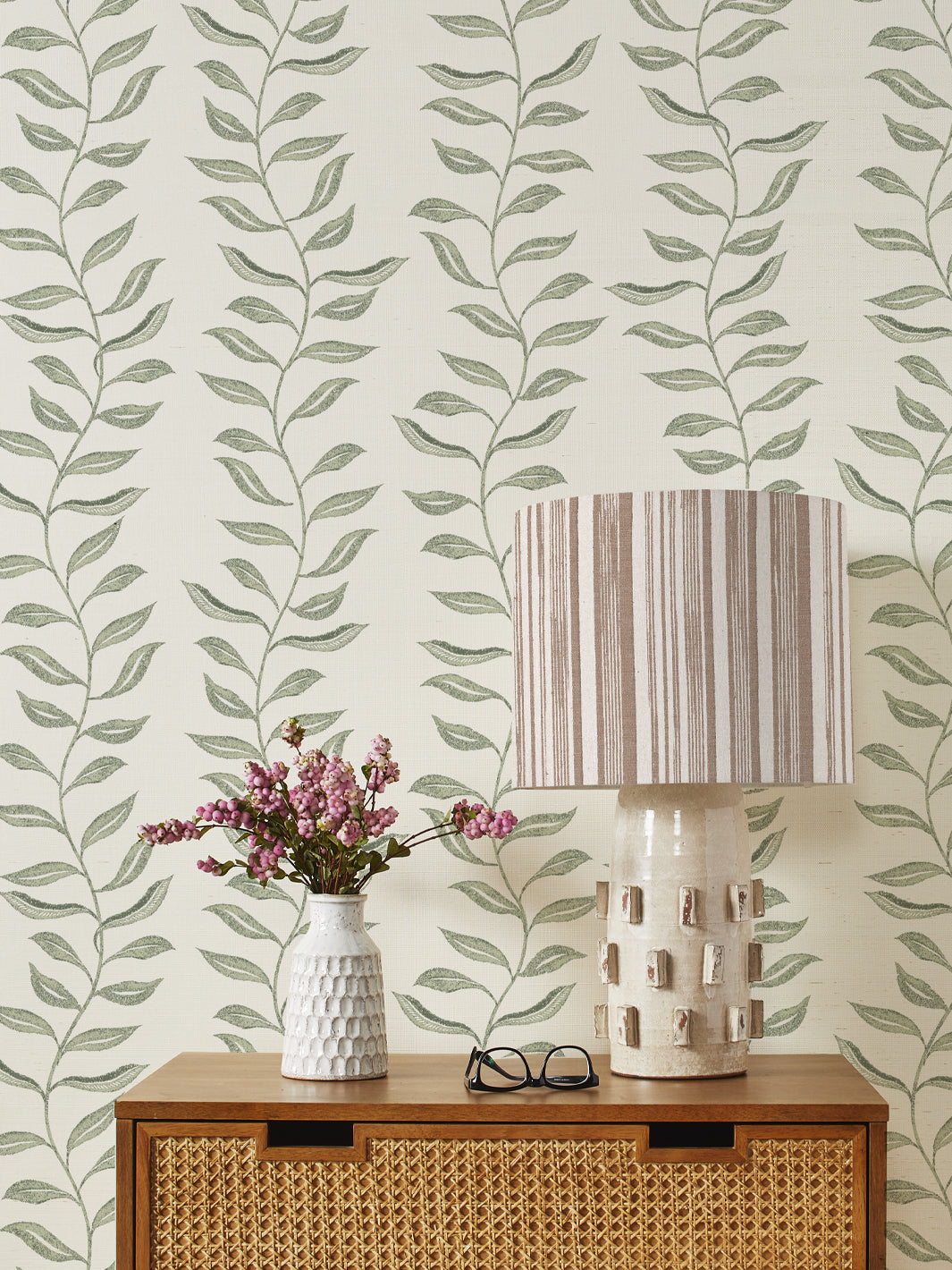 seneca grasscloth wallpaper by nathan turner green