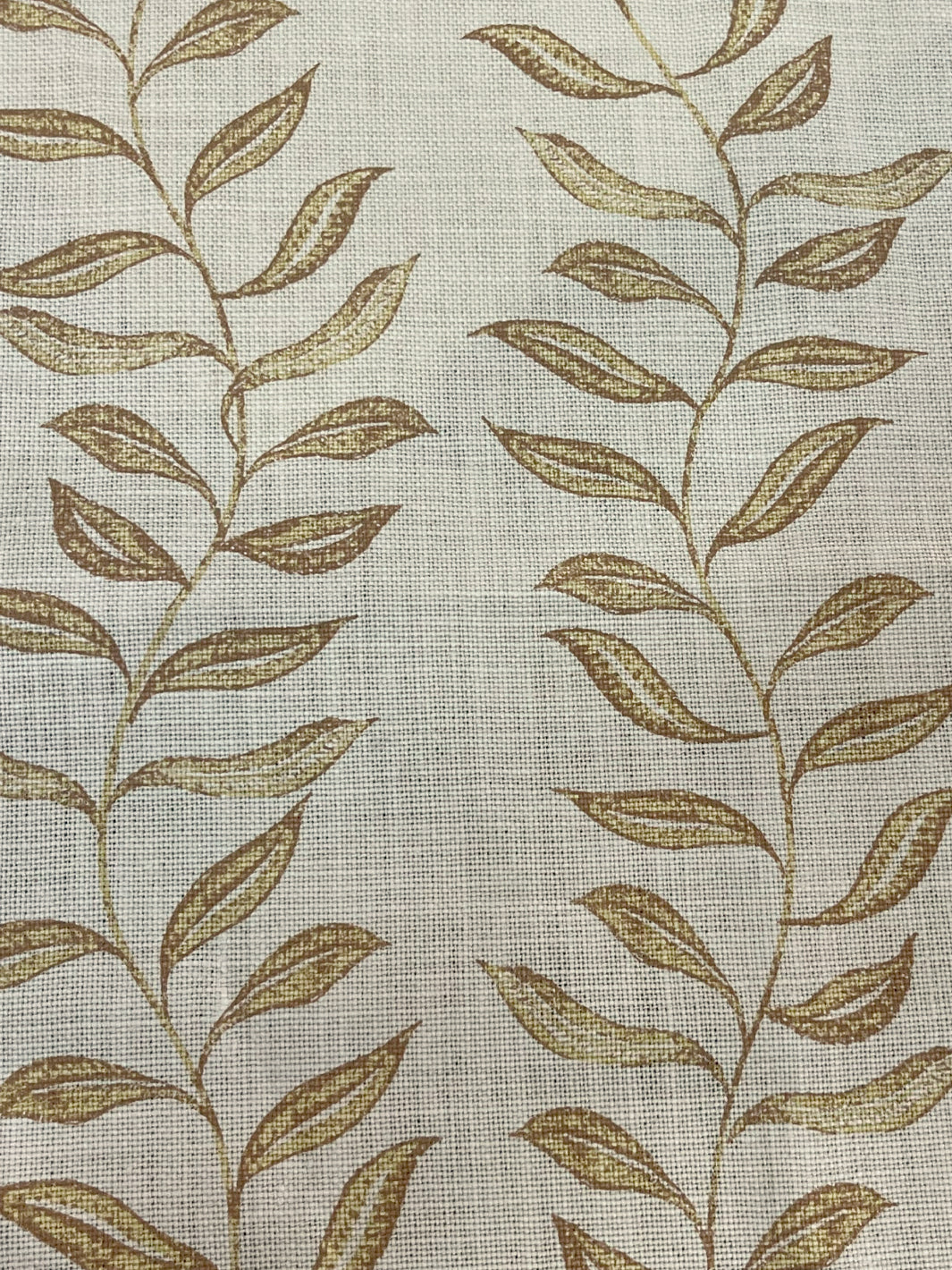 'Seneca' Hand Printed Linen Fabric by Nathan Turner - Gold