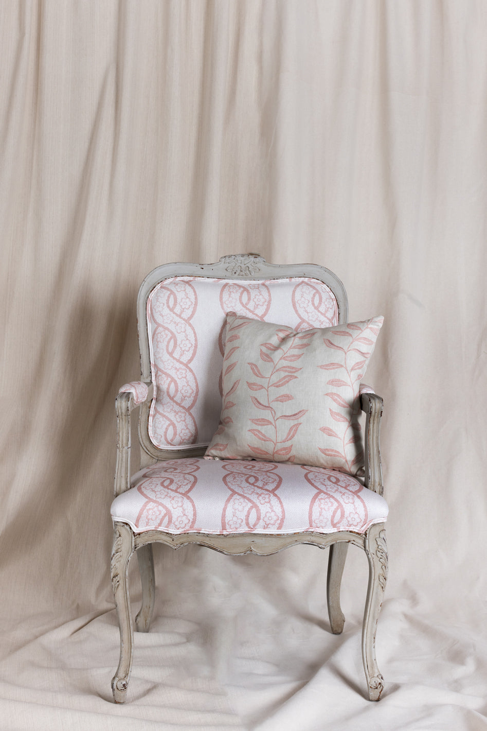 seneca linen fabric by nathan turner pink