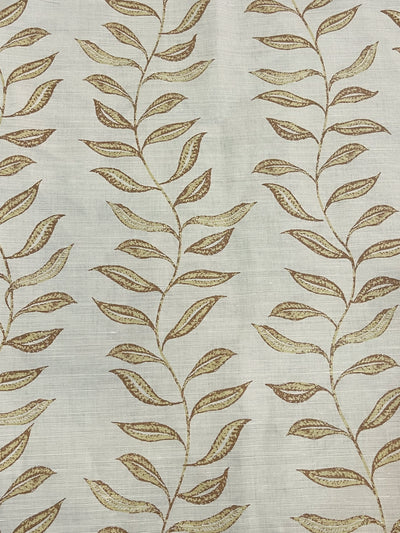 'Seneca' Hand Printed Linen Fabric by Nathan Turner - Gold