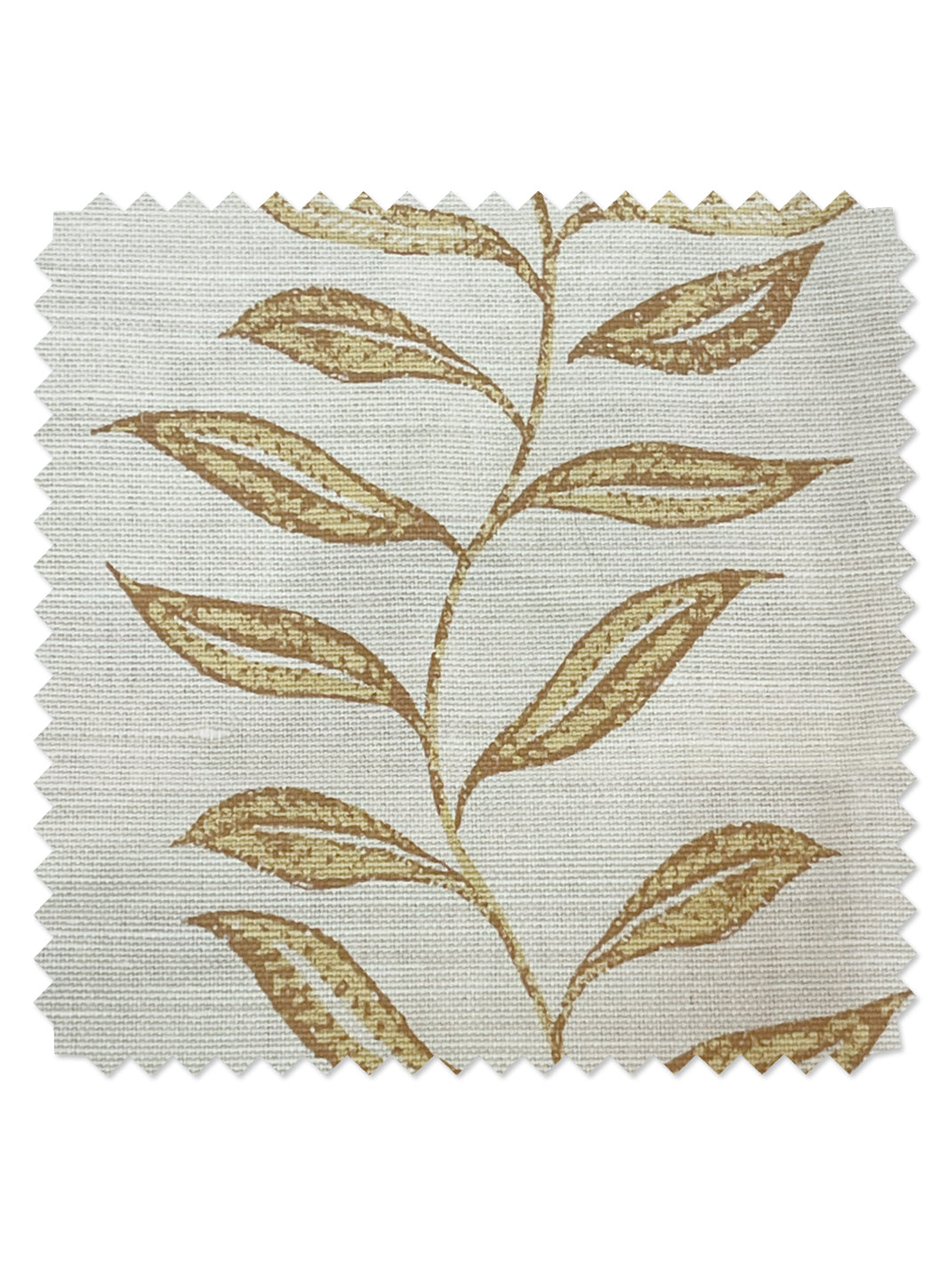 'Seneca' Hand Printed Linen Fabric by Nathan Turner - Gold